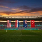 D grupas komandu karogi — ASV, Paragvaja, Austrālija un Turcija Pasaules kausa 2026 turnīrā