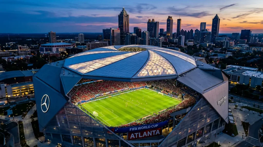 Mercedes-Benz Stadium Atlantā — Pasaules kausa 2026 norises vieta Džordžijā