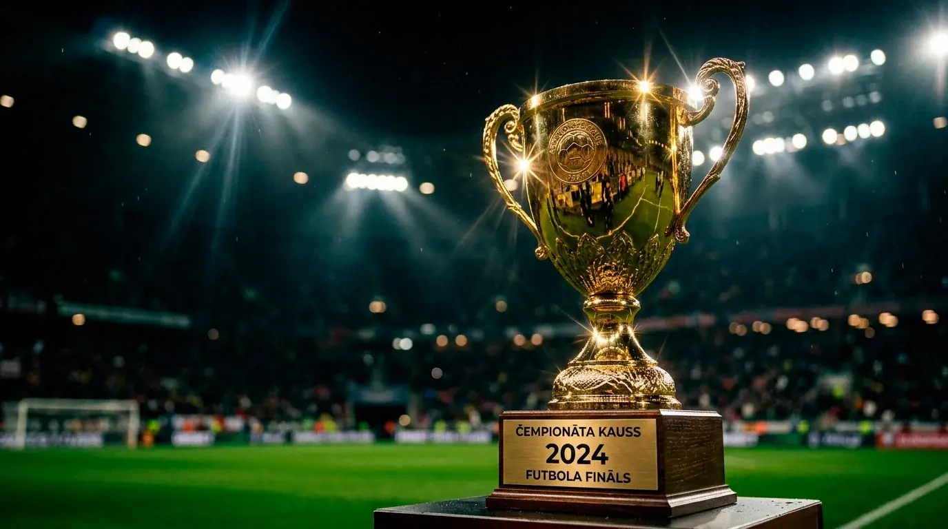 PK 2026 čempiona kauss stadiona gaismās