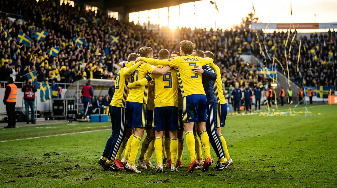 Zviedrijas futbola izlase ar Aleksandru Isaku